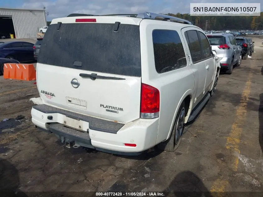 2013 Nissan Armada Platinum VIN: 5N1BA0NF4DN610507 Lot: 40772428