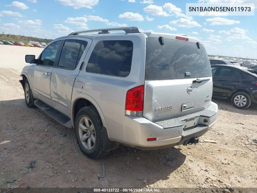 5N1BA0ND5EN611973 2014 Nissan Armada Sv