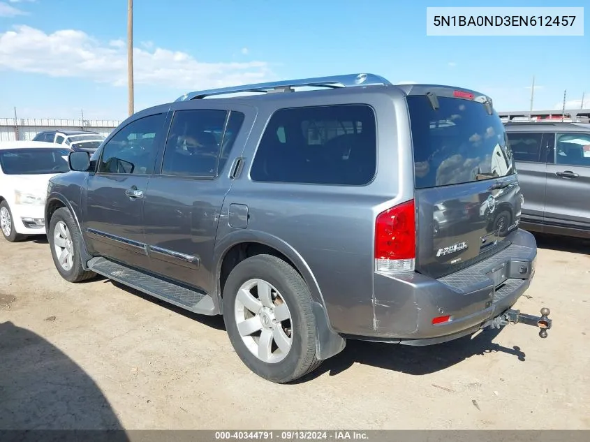 5N1BA0ND3EN612457 2014 Nissan Armada Sl