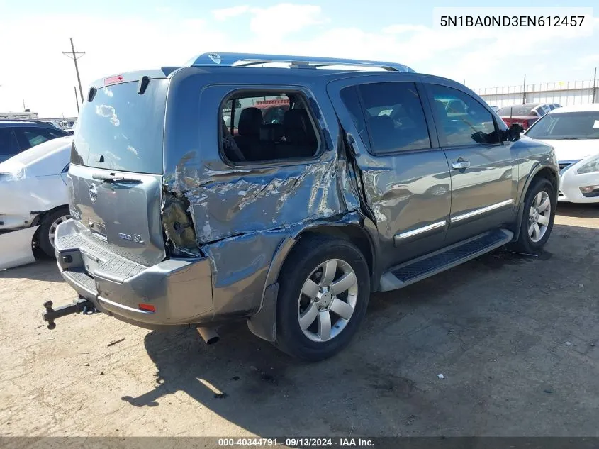 5N1BA0ND3EN612457 2014 Nissan Armada Sl