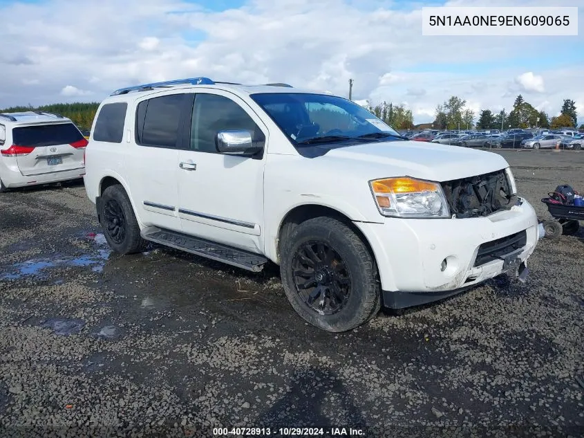 2014 Nissan Armada Platinum VIN: 5N1AA0NE9EN609065 Lot: 40728913