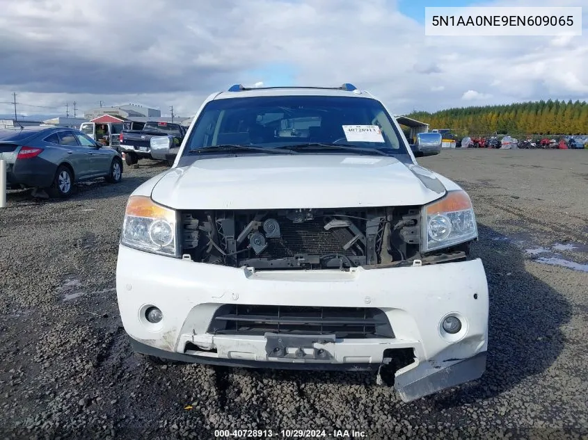 2014 Nissan Armada Platinum VIN: 5N1AA0NE9EN609065 Lot: 40728913