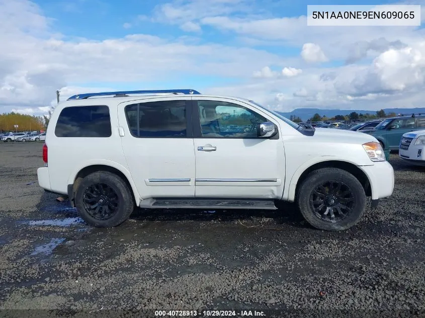 2014 Nissan Armada Platinum VIN: 5N1AA0NE9EN609065 Lot: 40728913