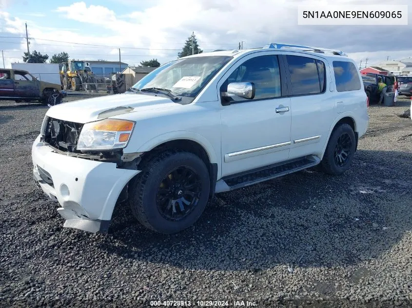 2014 Nissan Armada Platinum VIN: 5N1AA0NE9EN609065 Lot: 40728913