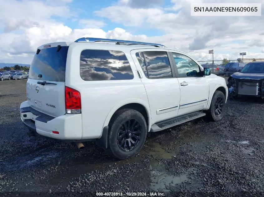 2014 Nissan Armada Platinum VIN: 5N1AA0NE9EN609065 Lot: 40728913