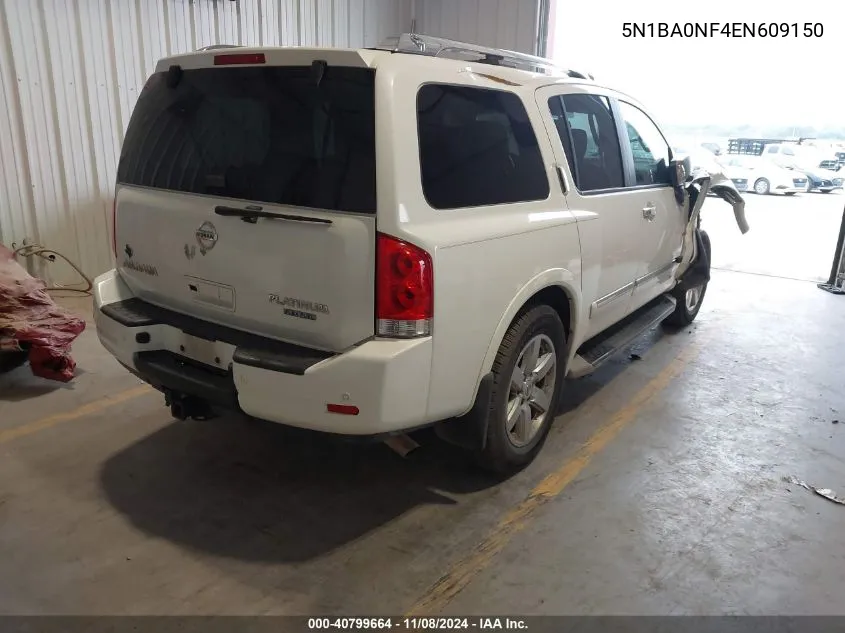 2014 Nissan Armada Platinum VIN: 5N1BA0NF4EN609150 Lot: 40799664