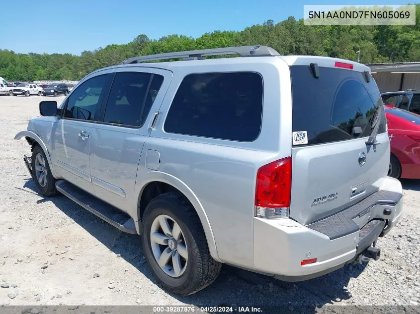 2015 Nissan Armada Platinum/Sl/Sv VIN: 5N1AA0ND7FN605069 Lot: 39287876