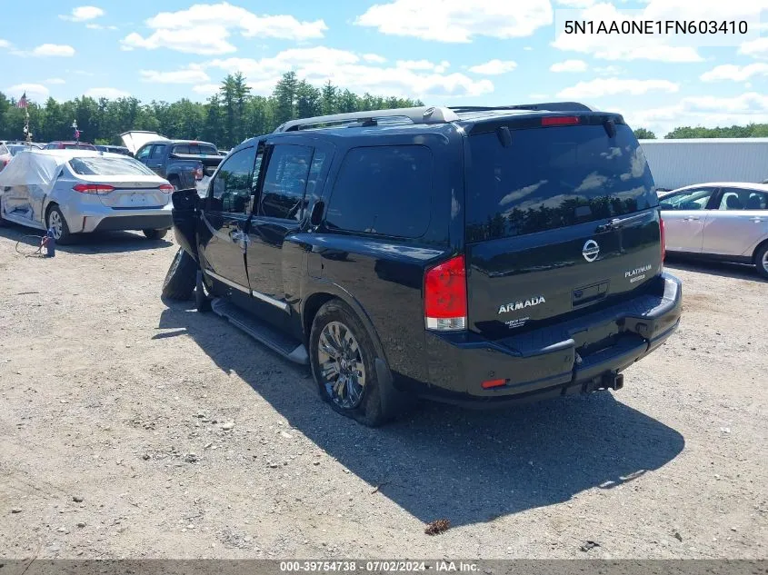 2015 Nissan Armada Platinum/Sl/Sv VIN: 5N1AA0NE1FN603410 Lot: 39754738