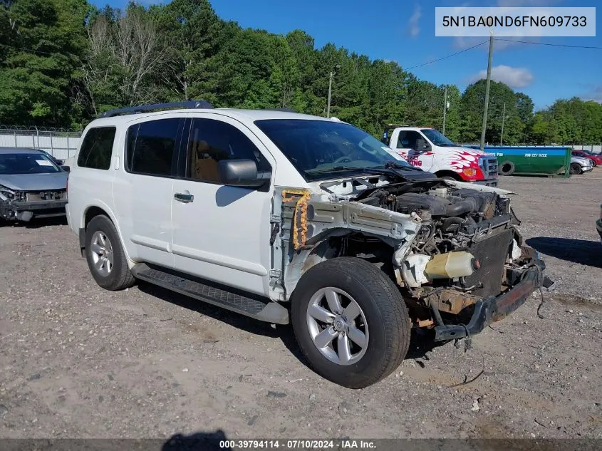 5N1BA0ND6FN609733 2015 Nissan Armada Sv