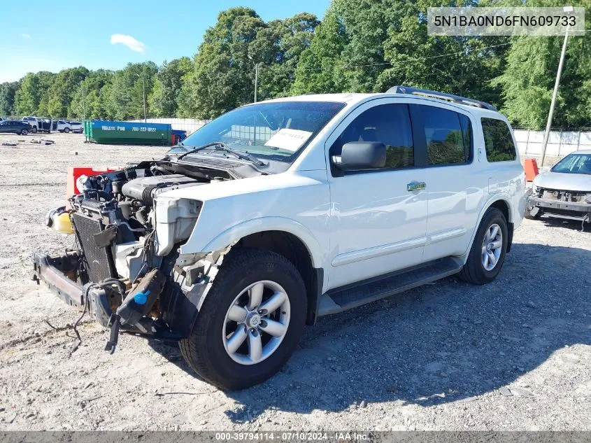 2015 Nissan Armada Sv VIN: 5N1BA0ND6FN609733 Lot: 39794114