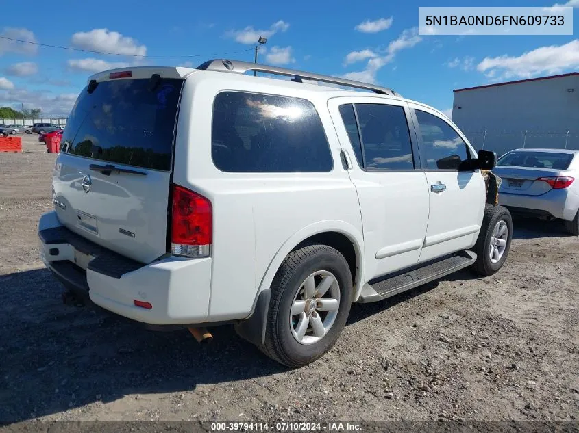 5N1BA0ND6FN609733 2015 Nissan Armada Sv