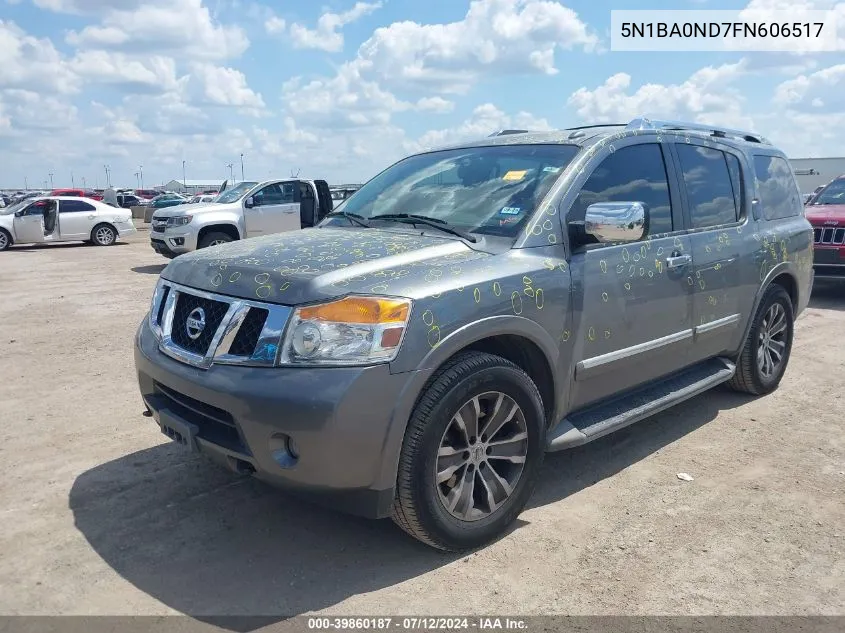 2015 Nissan Armada Platinum/Sl/Sv VIN: 5N1BA0ND7FN606517 Lot: 39860187