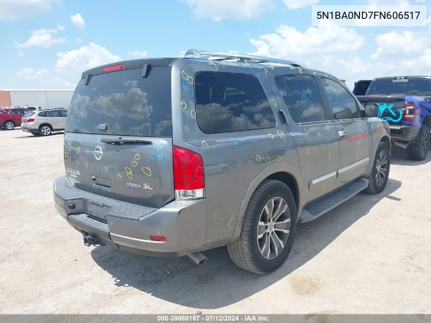 2015 Nissan Armada Platinum/Sl/Sv VIN: 5N1BA0ND7FN606517 Lot: 39860187