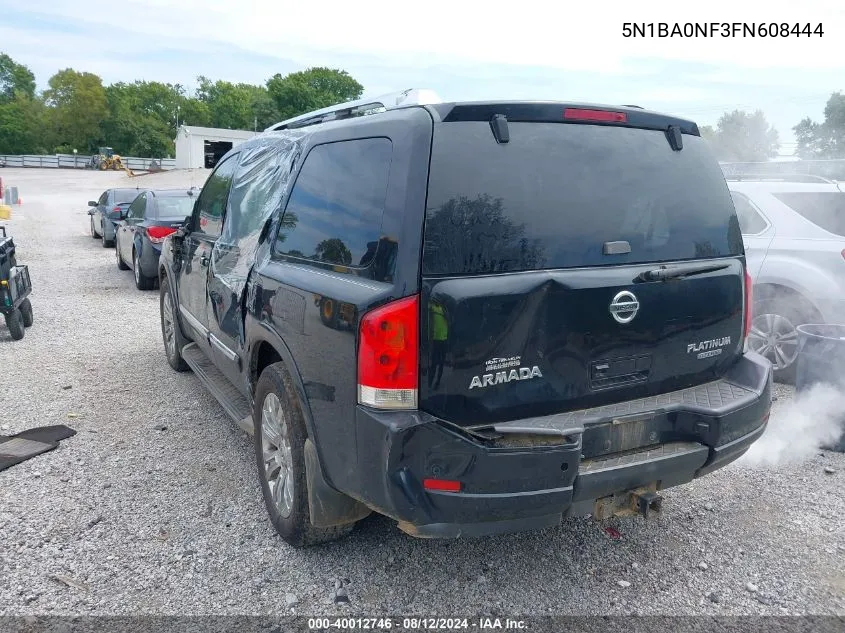 5N1BA0NF3FN608444 2015 Nissan Armada Platinum