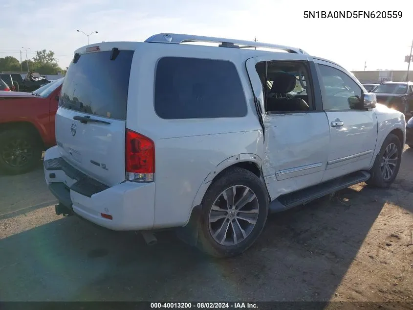 5N1BA0ND5FN620559 2015 Nissan Armada Sl