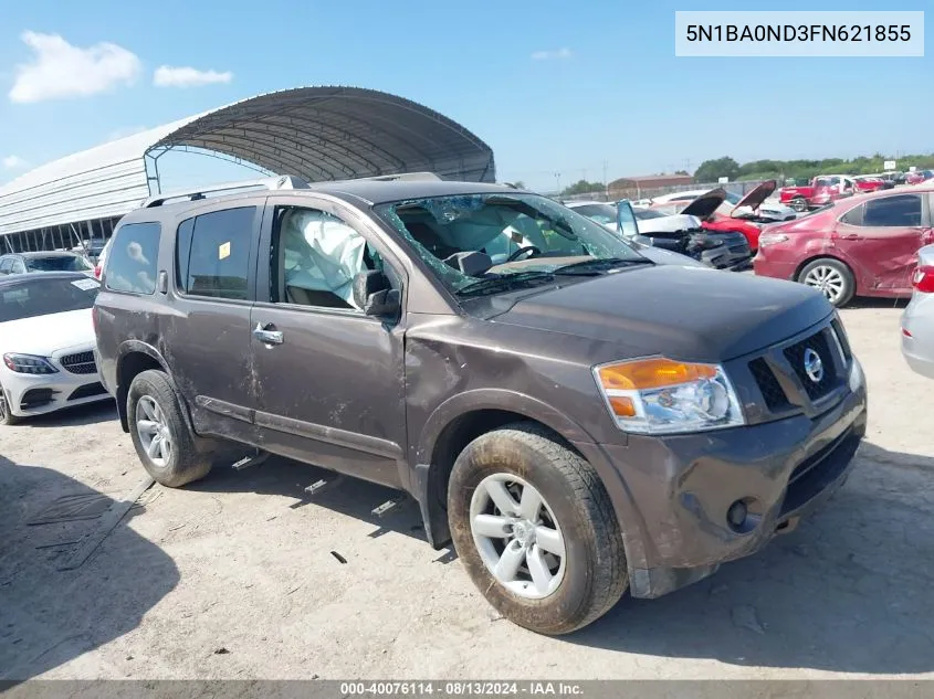 5N1BA0ND3FN621855 2015 Nissan Armada Sv