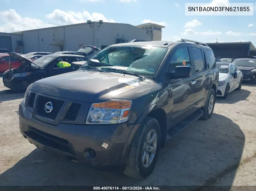 5N1BA0ND3FN621855 2015 Nissan Armada Sv