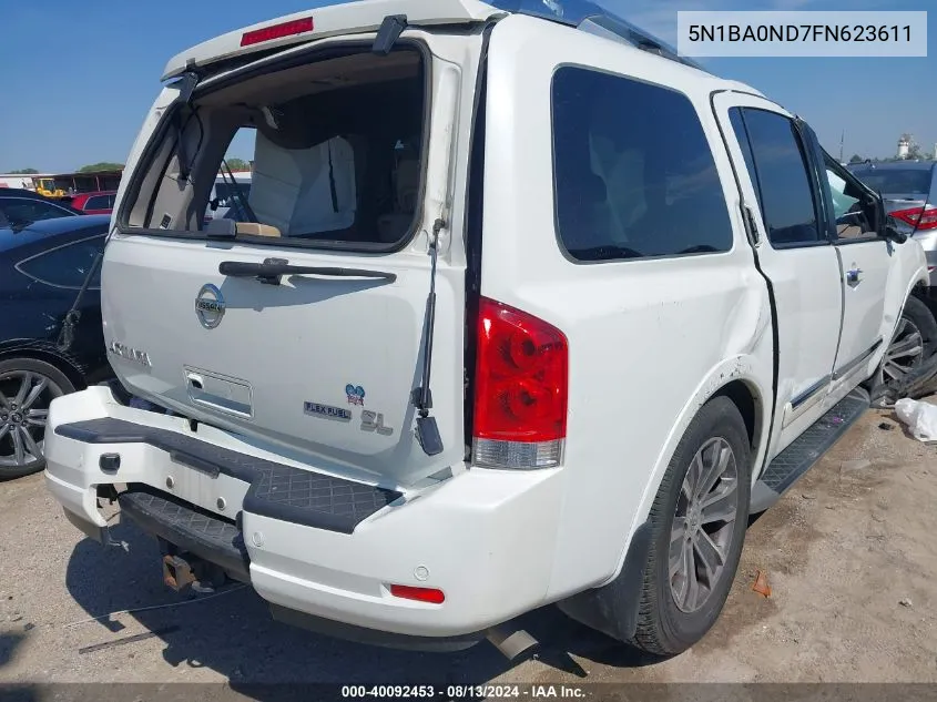 5N1BA0ND7FN623611 2015 Nissan Armada Sl