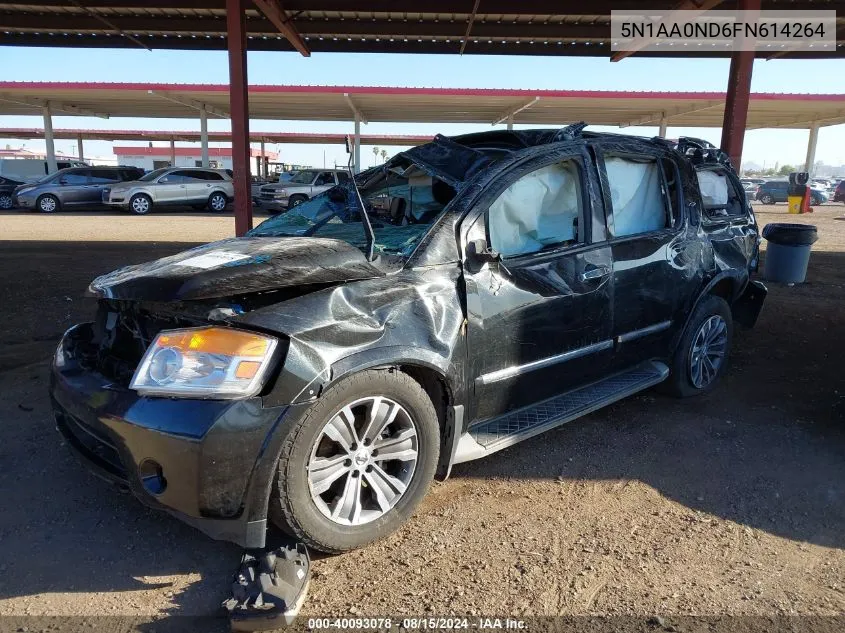 2015 Nissan Armada Sl VIN: 5N1AA0ND6FN614264 Lot: 40093078