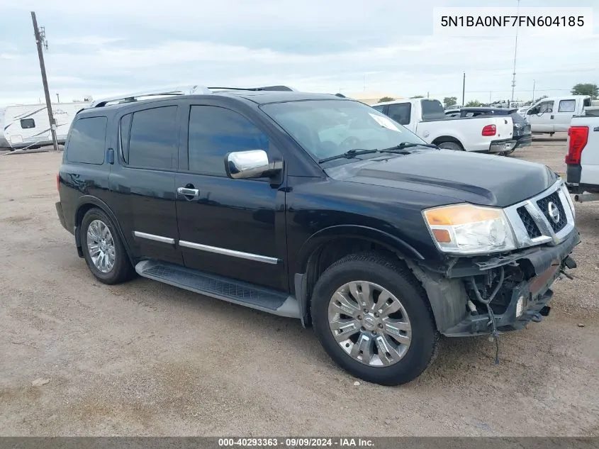 2015 Nissan Armada Platinum VIN: 5N1BA0NF7FN604185 Lot: 40293363