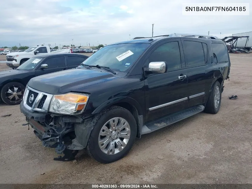 2015 Nissan Armada Platinum VIN: 5N1BA0NF7FN604185 Lot: 40293363