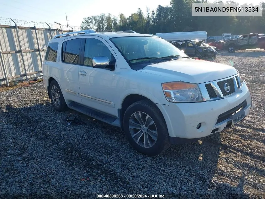 2015 Nissan Armada Sl VIN: 5N1BA0ND9FN613534 Lot: 40398268