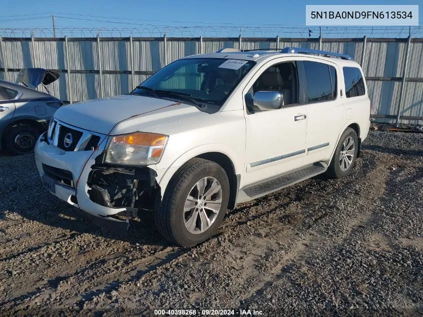 2015 Nissan Armada Sl VIN: 5N1BA0ND9FN613534 Lot: 40398268