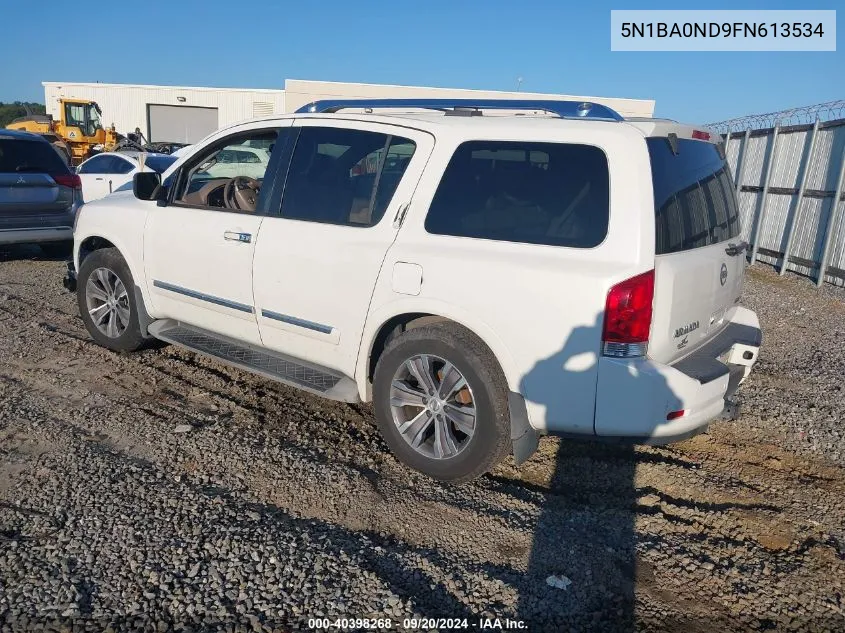 2015 Nissan Armada Sl VIN: 5N1BA0ND9FN613534 Lot: 40398268