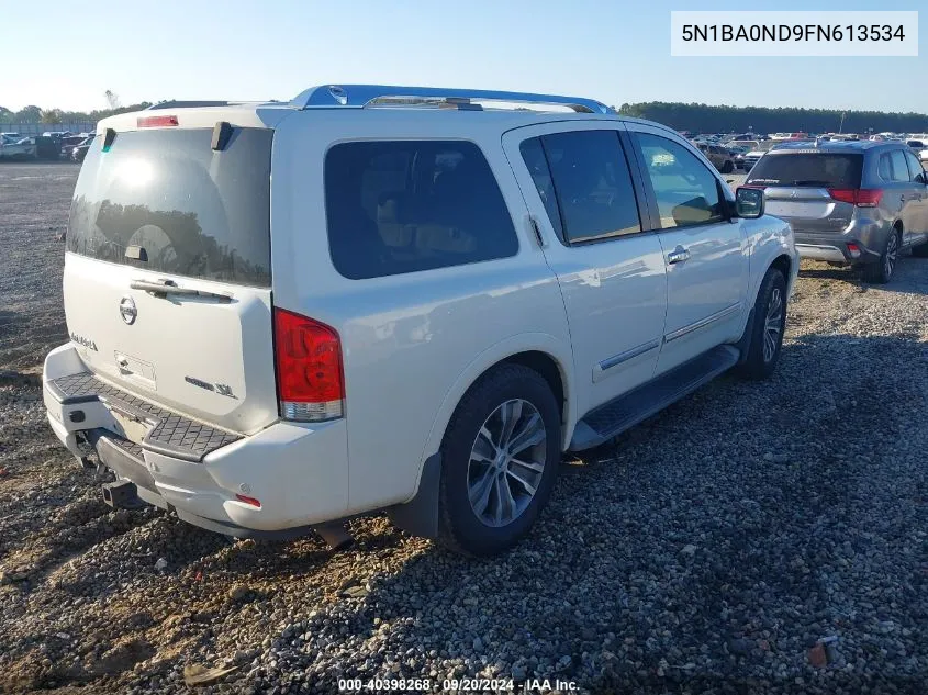 2015 Nissan Armada Sl VIN: 5N1BA0ND9FN613534 Lot: 40398268