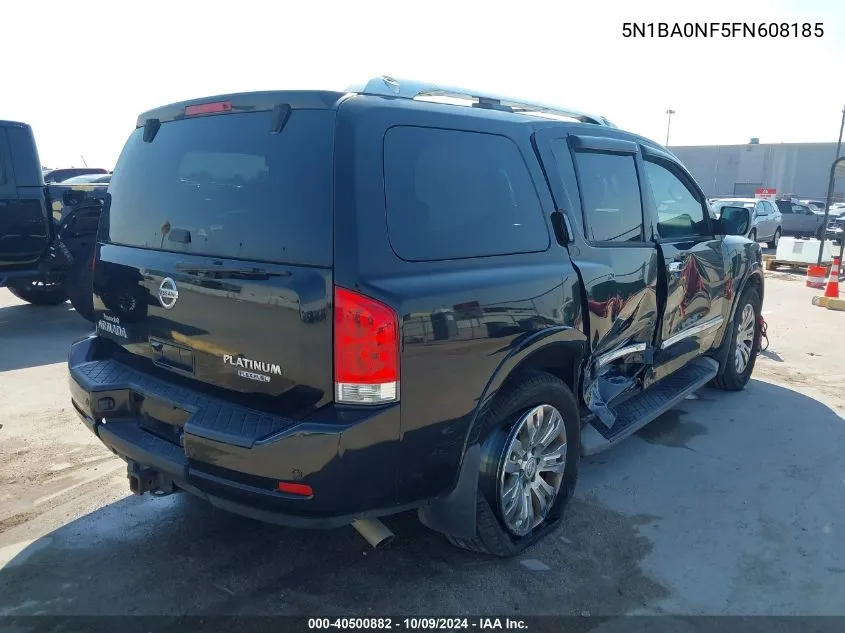 2015 Nissan Armada Platinum VIN: 5N1BA0NF5FN608185 Lot: 40500882