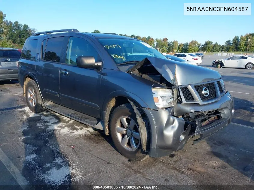 2015 Nissan Armada Sv/Sl/Platinum VIN: 5N1AA0NC3FN604587 Lot: 40503005