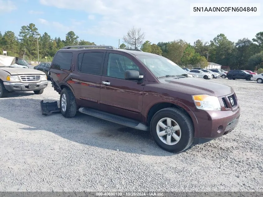 2015 Nissan Armada Sv/Sl/Platinum VIN: 5N1AA0NC0FN604840 Lot: 40690139