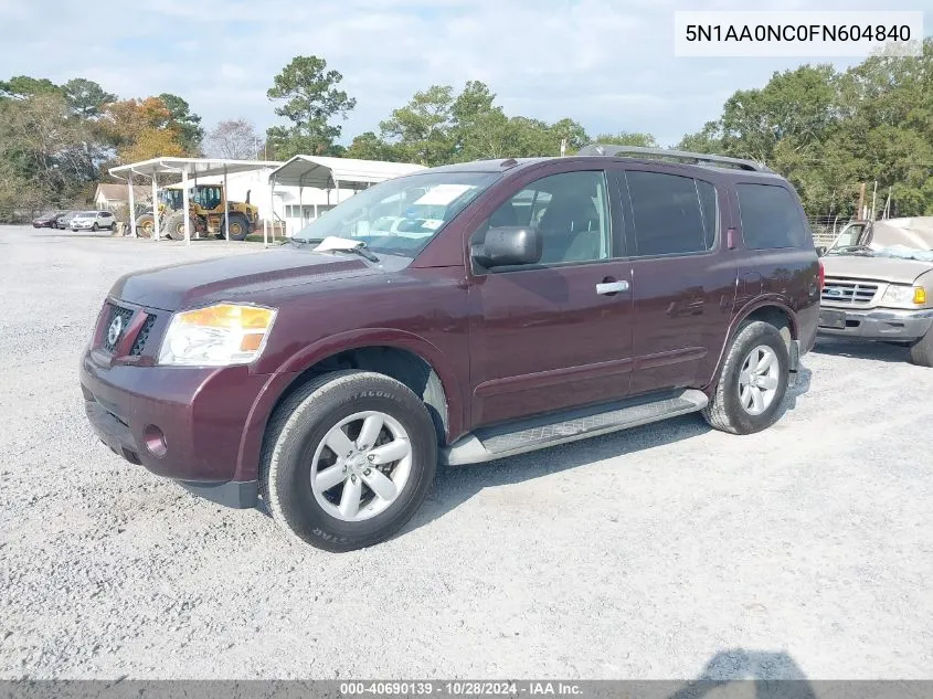 2015 Nissan Armada Sv/Sl/Platinum VIN: 5N1AA0NC0FN604840 Lot: 40690139