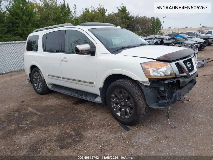 2015 Nissan Armada Platinum VIN: 5N1AA0NE4FN606267 Lot: 40812742