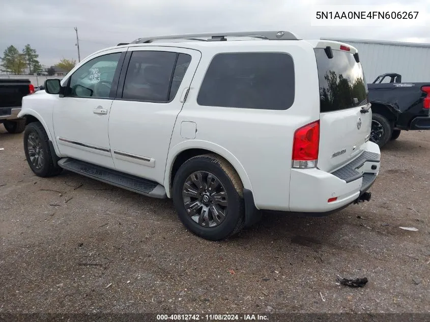 2015 Nissan Armada Platinum VIN: 5N1AA0NE4FN606267 Lot: 40812742