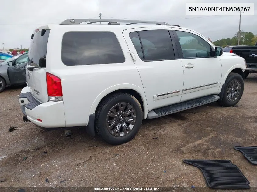 2015 Nissan Armada Platinum VIN: 5N1AA0NE4FN606267 Lot: 40812742