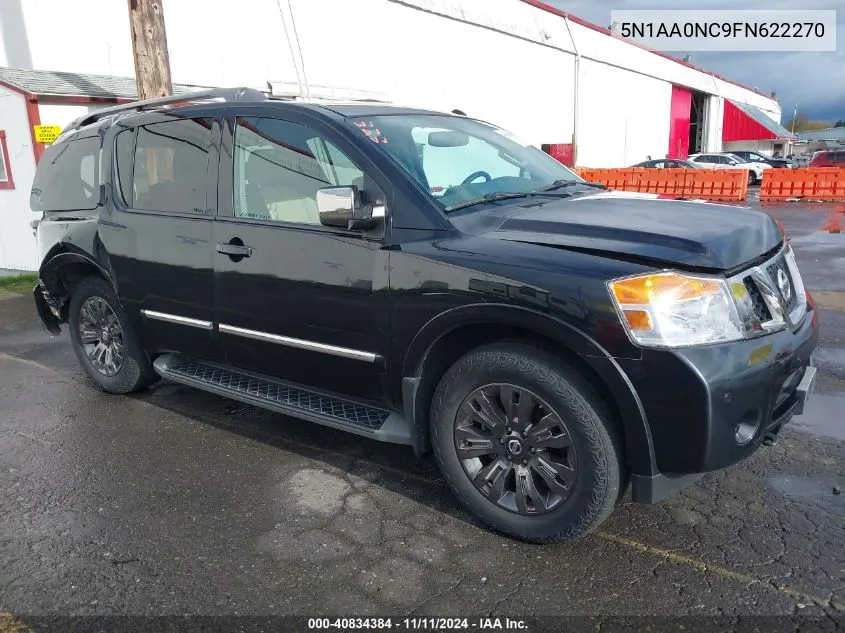 2015 Nissan Armada Platinum VIN: 5N1AA0NC9FN622270 Lot: 40834384