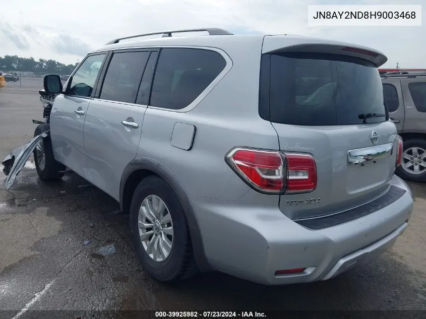 JN8AY2ND8H9003468 2017 Nissan Armada Sv