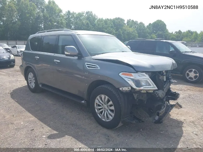 JN8AY2NC1H9510588 2017 Nissan Armada Sv