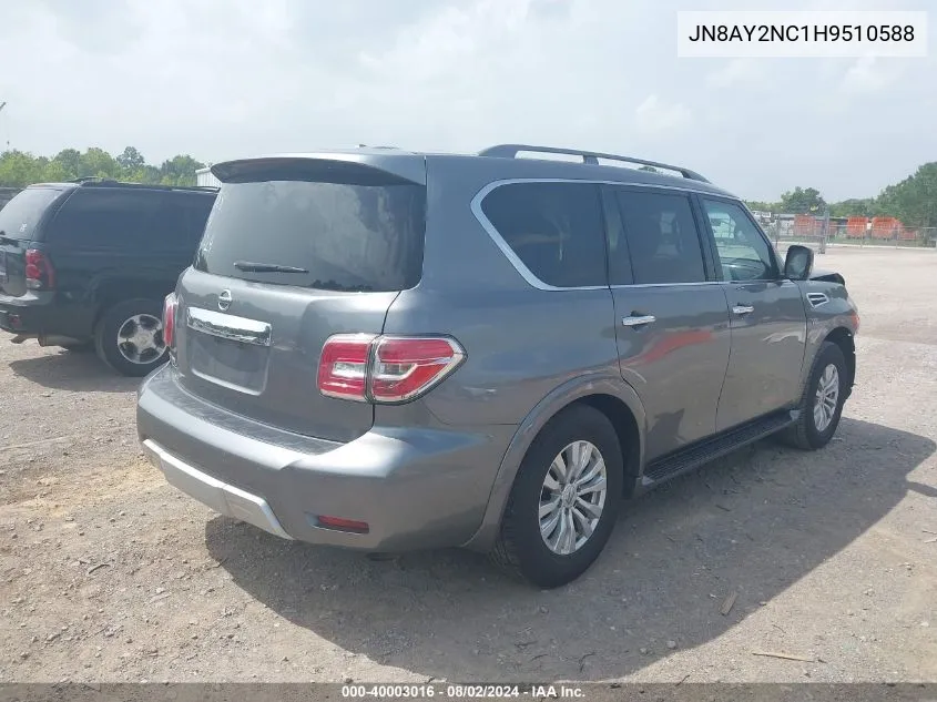 JN8AY2NC1H9510588 2017 Nissan Armada Sv