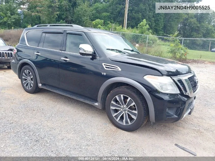 2017 Nissan Armada Sl VIN: JN8AY2ND4H9005525 Lot: 40128131