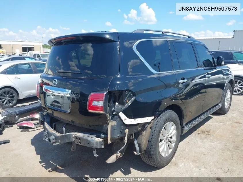 2017 Nissan Armada Sv VIN: JN8AY2NC6H9507573 Lot: 40196614