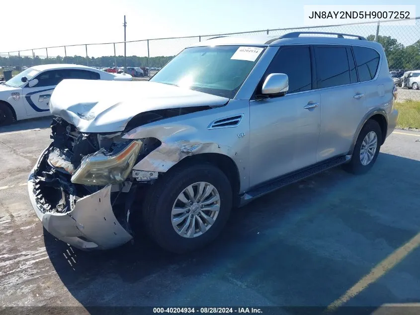 JN8AY2ND5H9007252 2017 Nissan Armada Sv