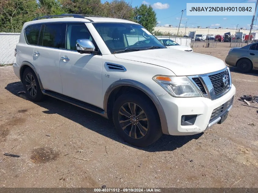 2017 Nissan Armada Platinum VIN: JN8AY2ND8H9010842 Lot: 40371512