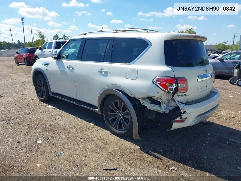 2017 Nissan Armada Platinum VIN: JN8AY2ND8H9010842 Lot: 40371512