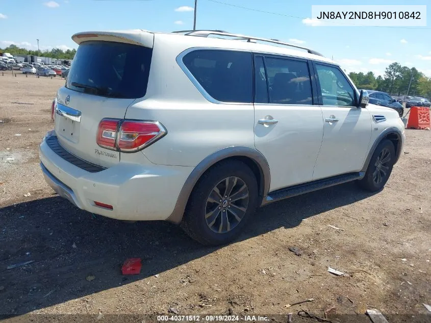 2017 Nissan Armada Platinum VIN: JN8AY2ND8H9010842 Lot: 40371512