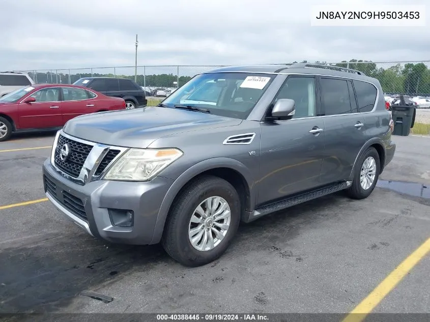 2017 Nissan Armada Sv VIN: JN8AY2NC9H9503453 Lot: 40388445