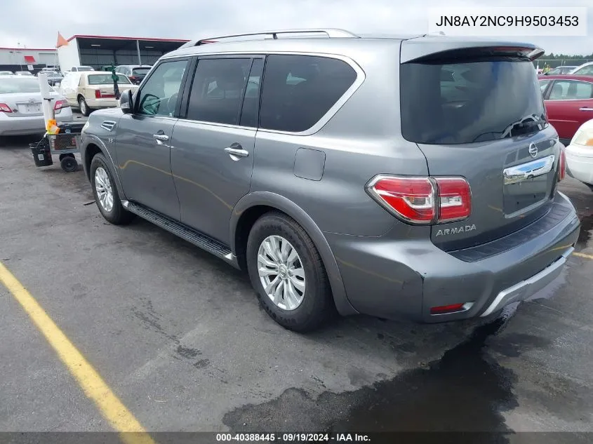 2017 Nissan Armada Sv VIN: JN8AY2NC9H9503453 Lot: 40388445