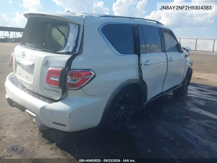 2017 Nissan Armada Platinum VIN: JN8AY2NF2H9304383 Lot: 40400820