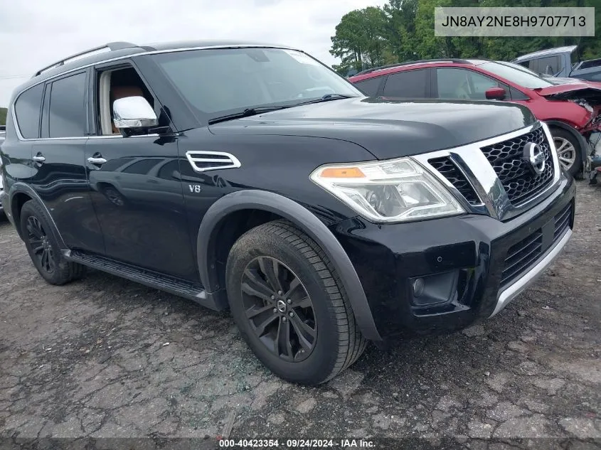 2017 Nissan Armada Platinum VIN: JN8AY2NE8H9707713 Lot: 40423354